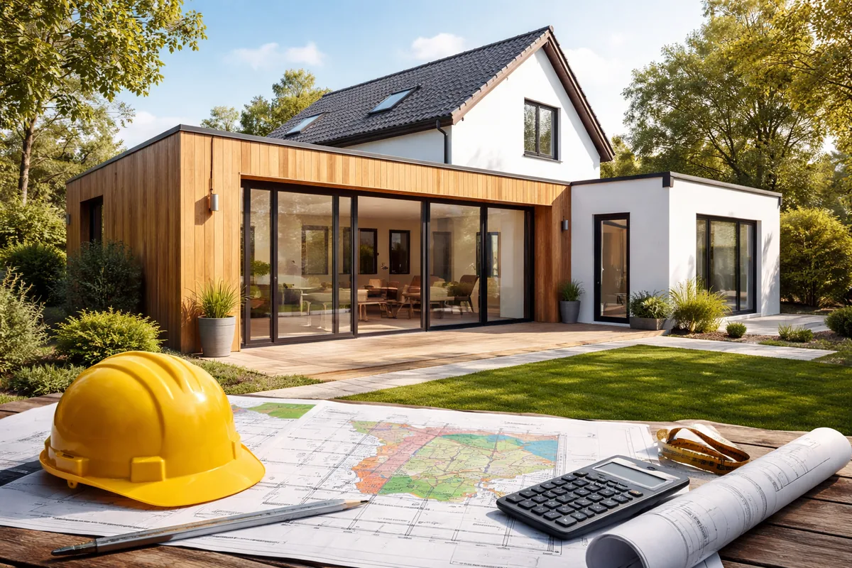 Comment le PLU influence le budget d'une extension de maison